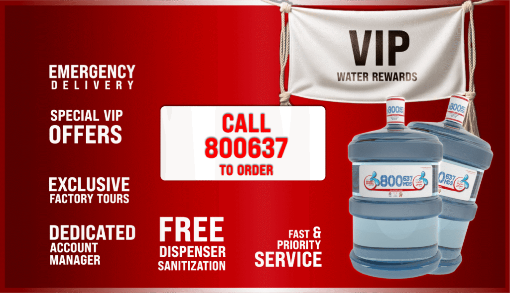 VIP water delivery service package