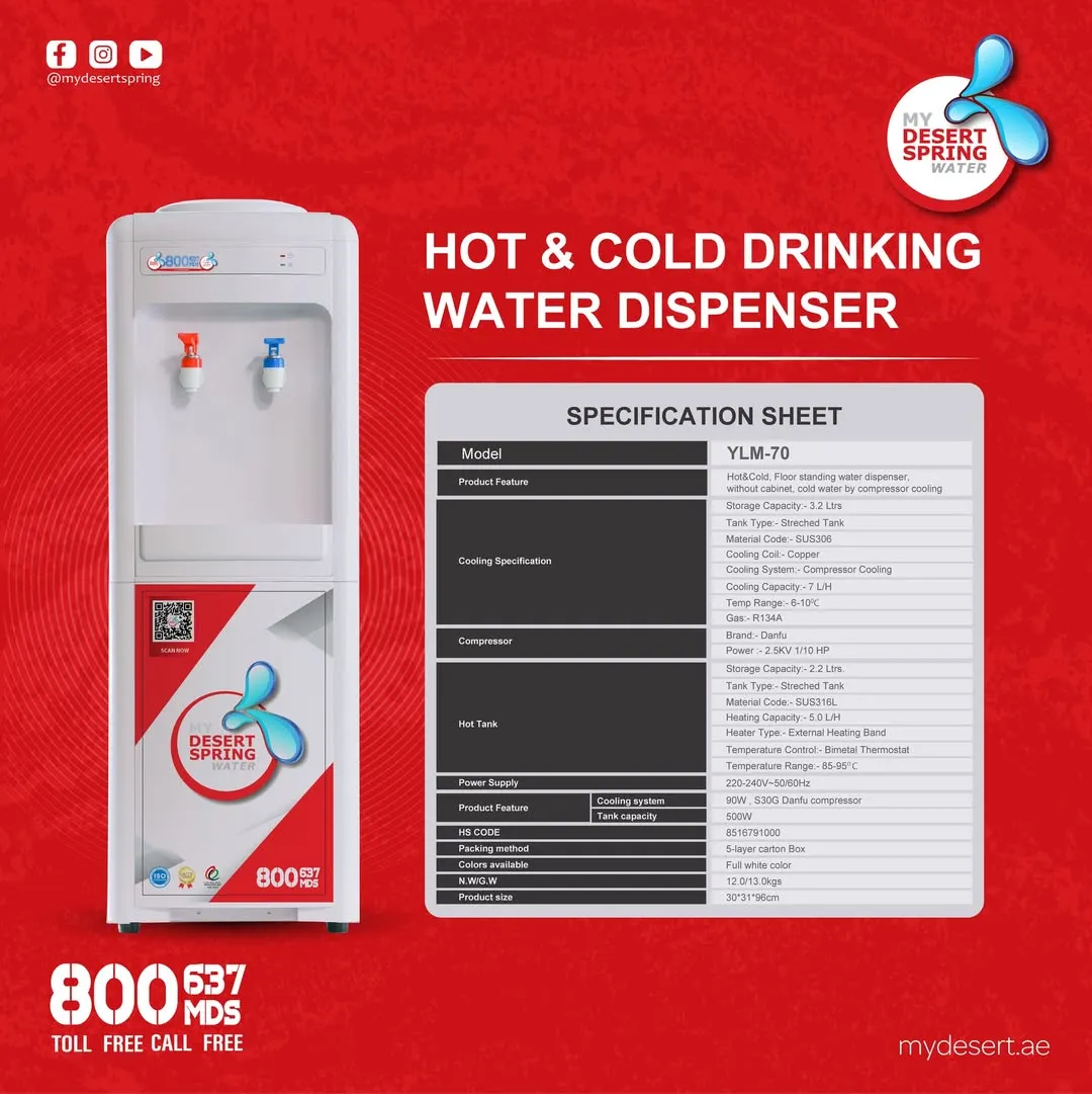 hot and cold drinking water dispenser