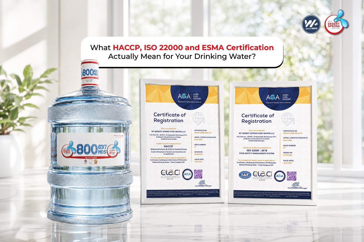 What HACCP, ISO 22000 and ESMA Certification Actually Mean for Your Drinking Water
